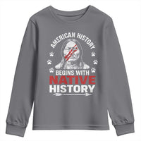 Native American History Youth Sweatshirt Indigenous Peoples Tribal Pride - Wonder Print Shop