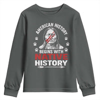 Native American History Youth Sweatshirt Indigenous Peoples Tribal Pride - Wonder Print Shop