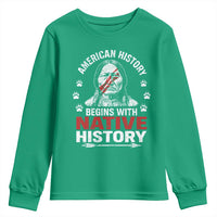 Native American History Youth Sweatshirt Indigenous Peoples Tribal Pride - Wonder Print Shop
