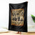 Vintage Native American Throw Blanket Homeland Security Fighting Terrorism Since 1492 - Wonder Print Shop