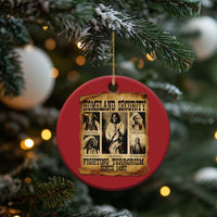 Vintage Native American Christmas Ornament Homeland Security Fighting Terrorism Since 1492 - Wonder Print Shop