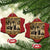 Vintage Native American Christmas Ornament Homeland Security Fighting Terrorism Since 1492 - Wonder Print Shop