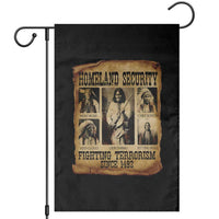 Vintage Native American Garden Flag Homeland Security Fighting Terrorism Since 1492 - Wonder Print Shop