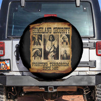 Vintage Native American Spare Tire Cover Homeland Security Fighting Terrorism Since 1492 - Wonder Print Shop