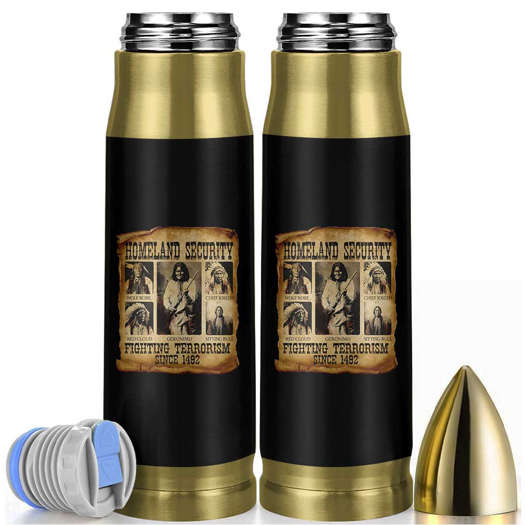Vintage Native American Bullet Tumbler Homeland Security Fighting Terrorism Since 1492 - Wonder Print Shop