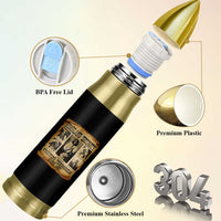 Vintage Native American Bullet Tumbler Homeland Security Fighting Terrorism Since 1492 - Wonder Print Shop