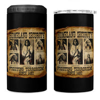 Vintage Native American 4 in 1 Can Cooler Tumbler Homeland Security Fighting Terrorism Since 1492 - Wonder Print Shop
