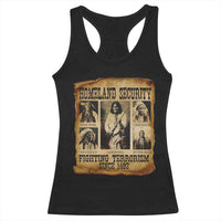 Vintage Native American Racerback Tank Top Homeland Security Fighting Terrorism Since 1492 - Wonder Print Shop