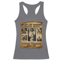 Vintage Native American Racerback Tank Top Homeland Security Fighting Terrorism Since 1492 - Wonder Print Shop