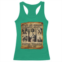 Vintage Native American Racerback Tank Top Homeland Security Fighting Terrorism Since 1492 - Wonder Print Shop
