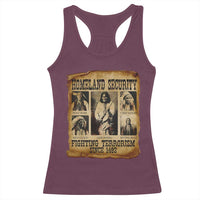 Vintage Native American Racerback Tank Top Homeland Security Fighting Terrorism Since 1492 - Wonder Print Shop