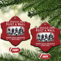 Vintage Native American Christmas Ornament We Should Have Built A Wall - Wonder Print Shop