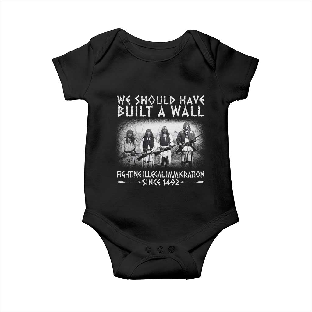 Vintage Native American Baby Onesie We Should Have Built A Wall - Wonder Print Shop