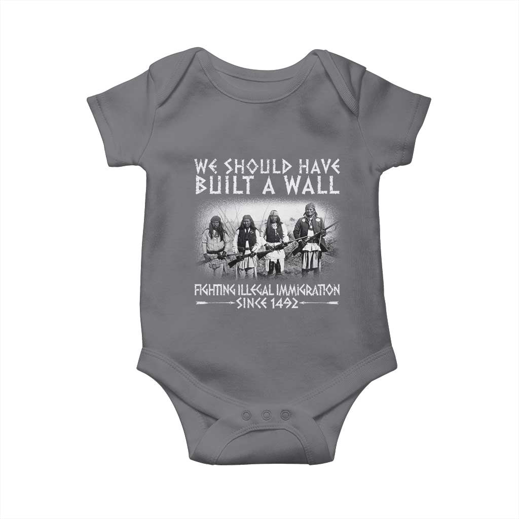 Vintage Native American Baby Onesie We Should Have Built A Wall - Wonder Print Shop