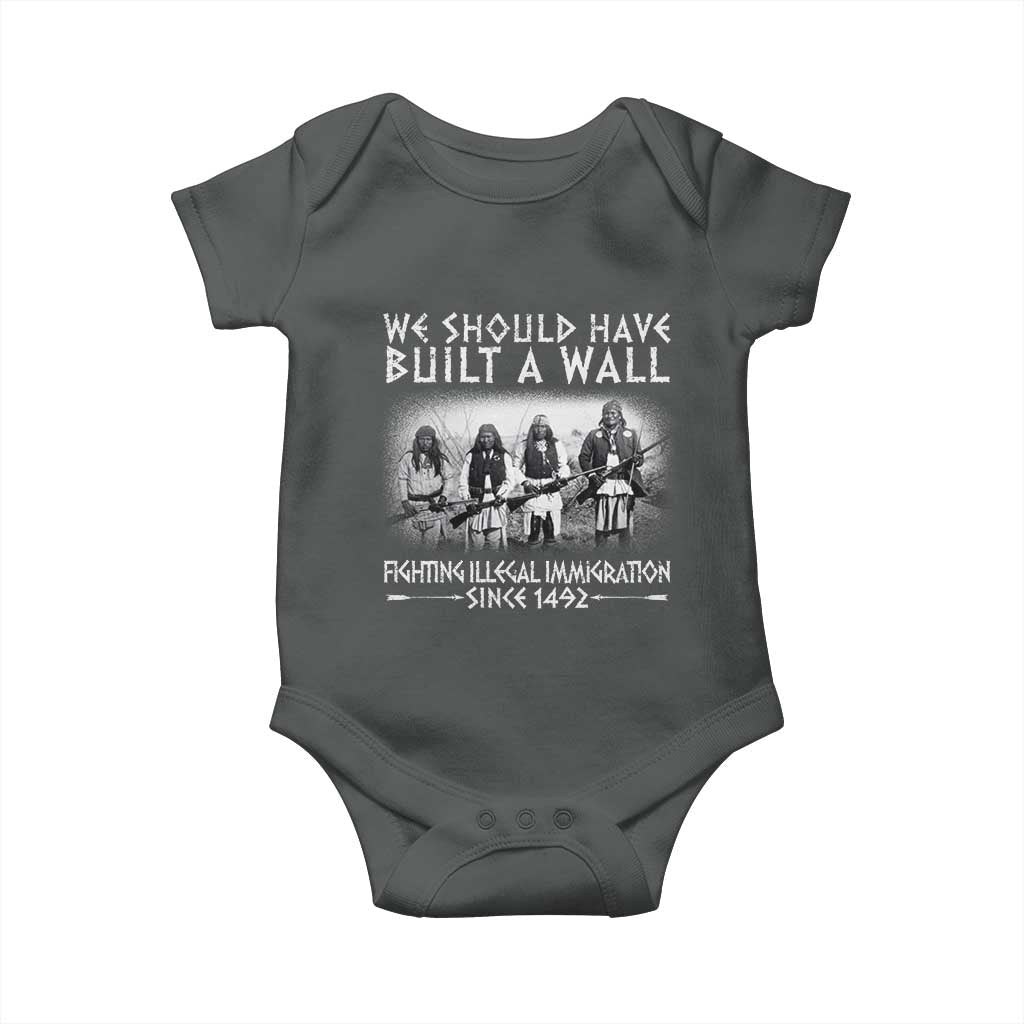 Vintage Native American Baby Onesie We Should Have Built A Wall - Wonder Print Shop