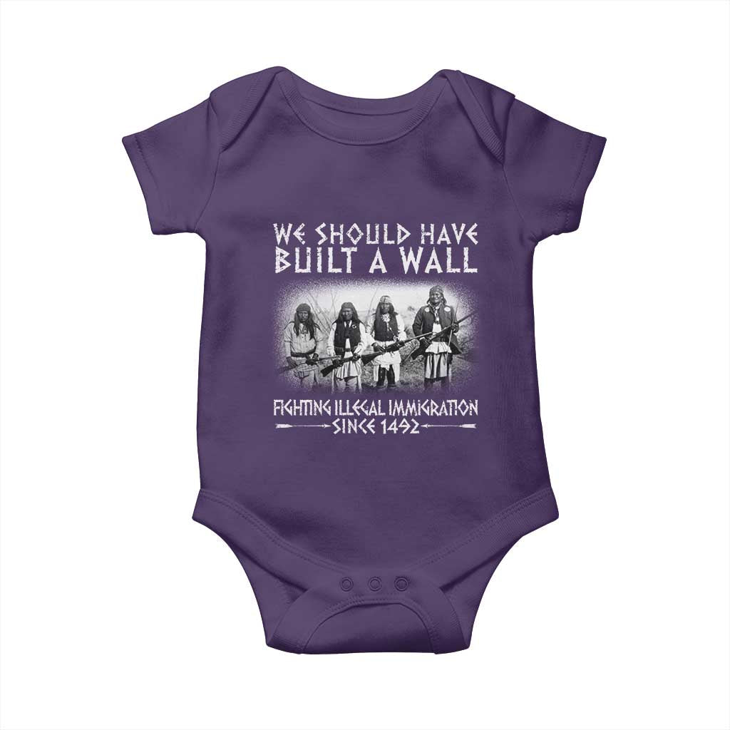 Vintage Native American Baby Onesie We Should Have Built A Wall - Wonder Print Shop