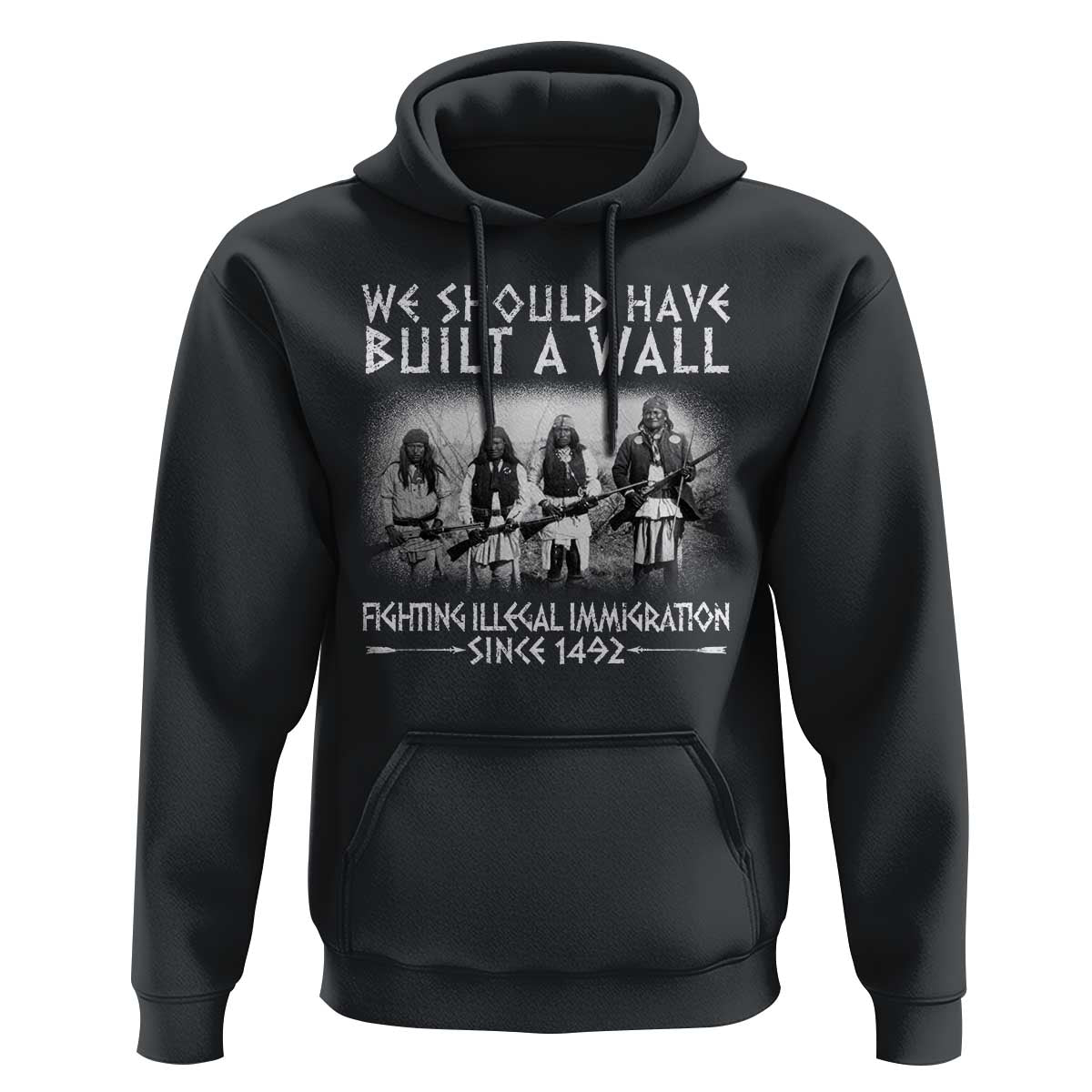 Vintage Native American Hoodie We Should Have Built A Wall - Wonder Print Shop
