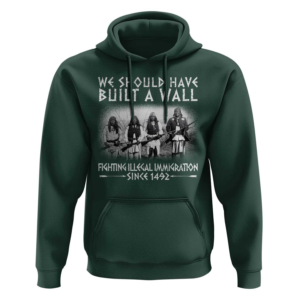 Vintage Native American Hoodie We Should Have Built A Wall - Wonder Print Shop