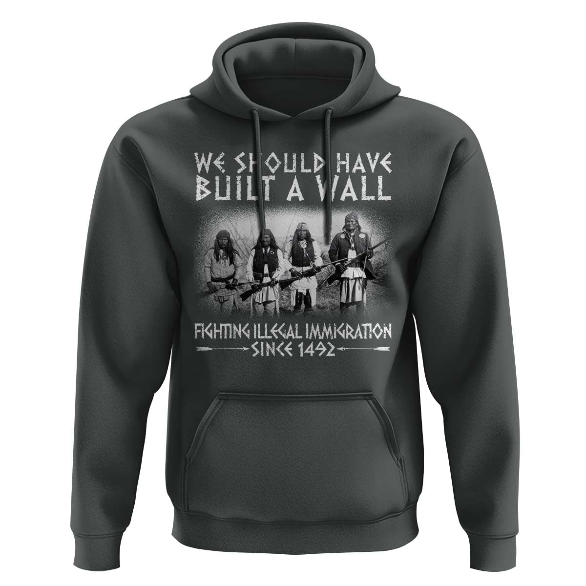 Vintage Native American Hoodie We Should Have Built A Wall - Wonder Print Shop