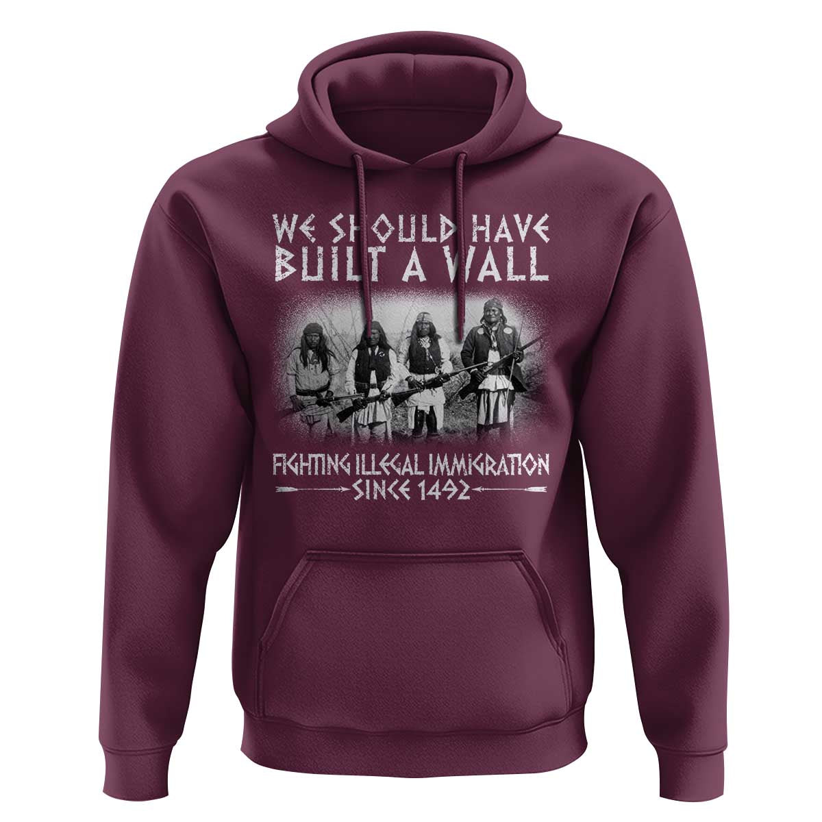 Vintage Native American Hoodie We Should Have Built A Wall - Wonder Print Shop