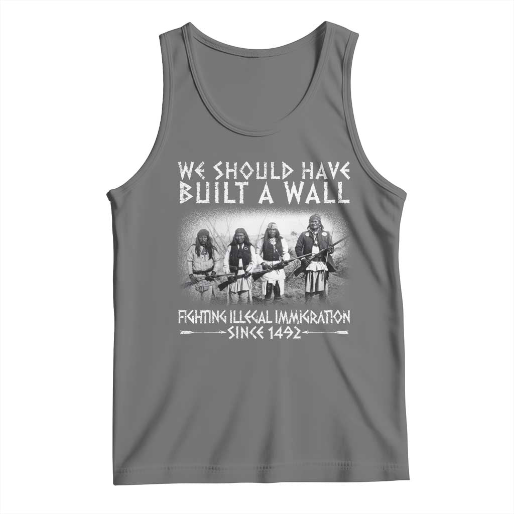 Vintage Native American Tank Top We Should Have Built A Wall - Wonder Print Shop