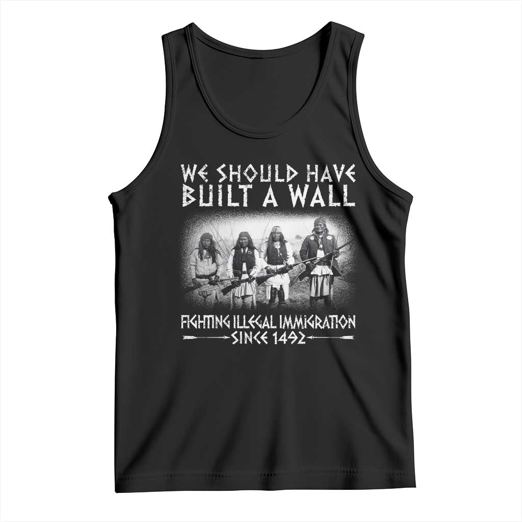 Vintage Native American Tank Top We Should Have Built A Wall - Wonder Print Shop
