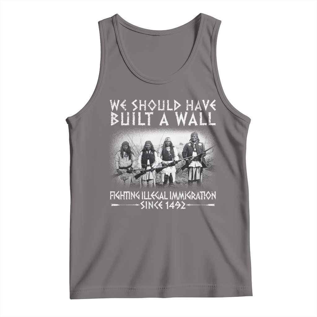 Vintage Native American Tank Top We Should Have Built A Wall - Wonder Print Shop