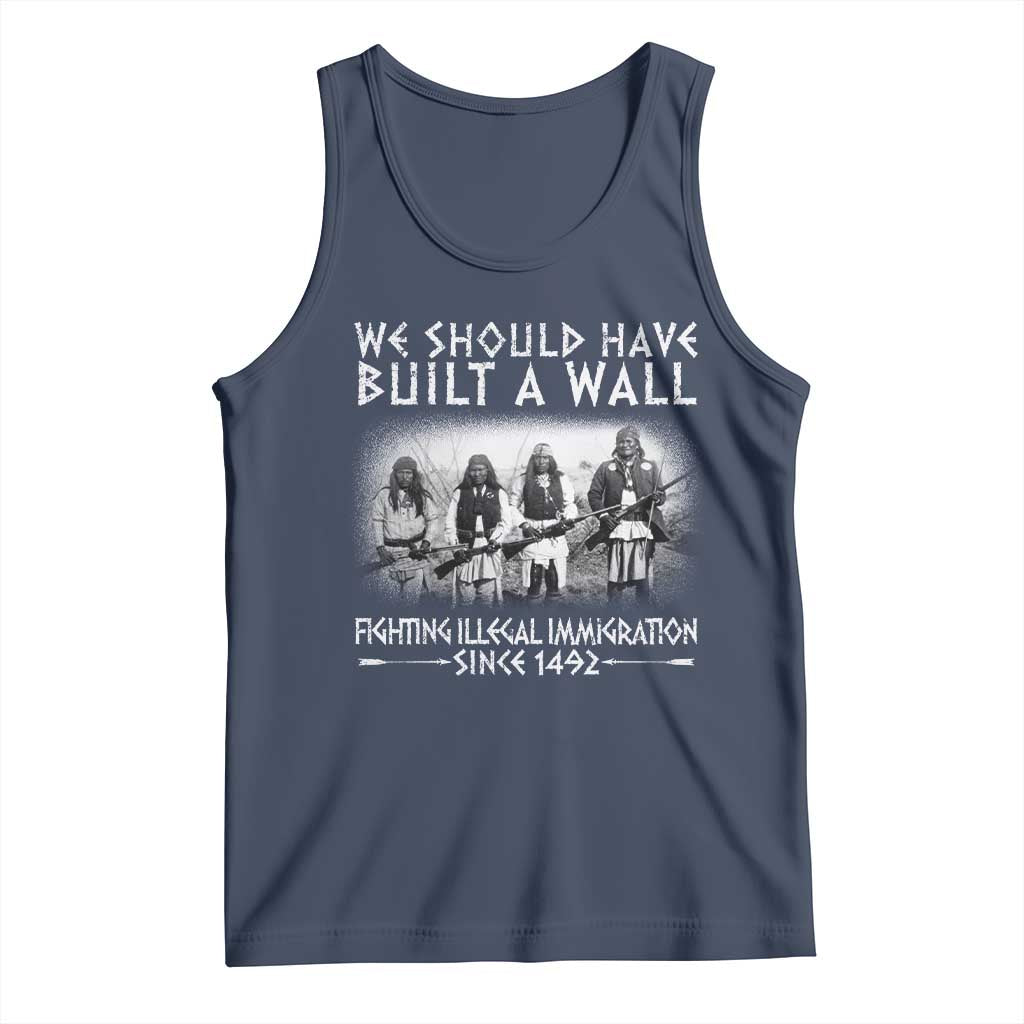 Vintage Native American Tank Top We Should Have Built A Wall - Wonder Print Shop