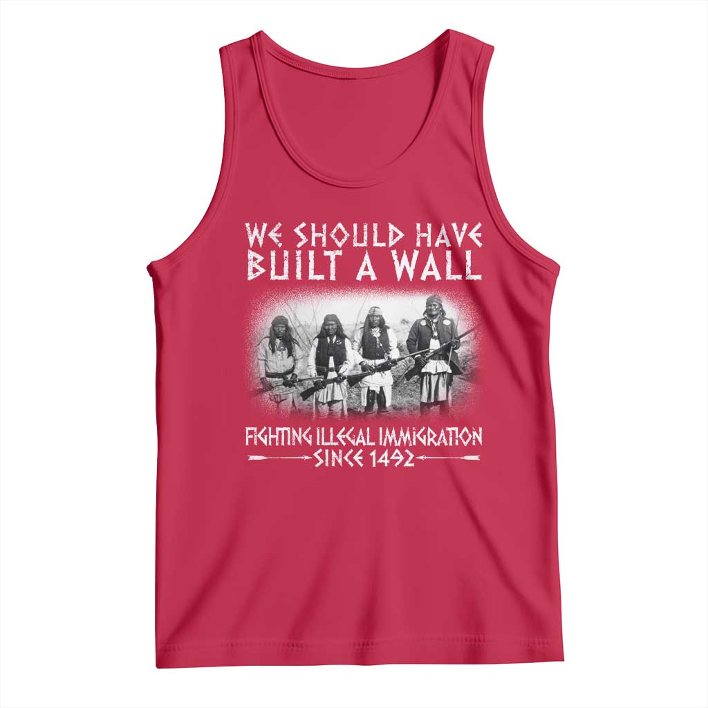 Vintage Native American Tank Top We Should Have Built A Wall - Wonder Print Shop