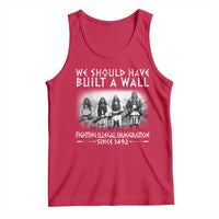 Vintage Native American Tank Top We Should Have Built A Wall - Wonder Print Shop