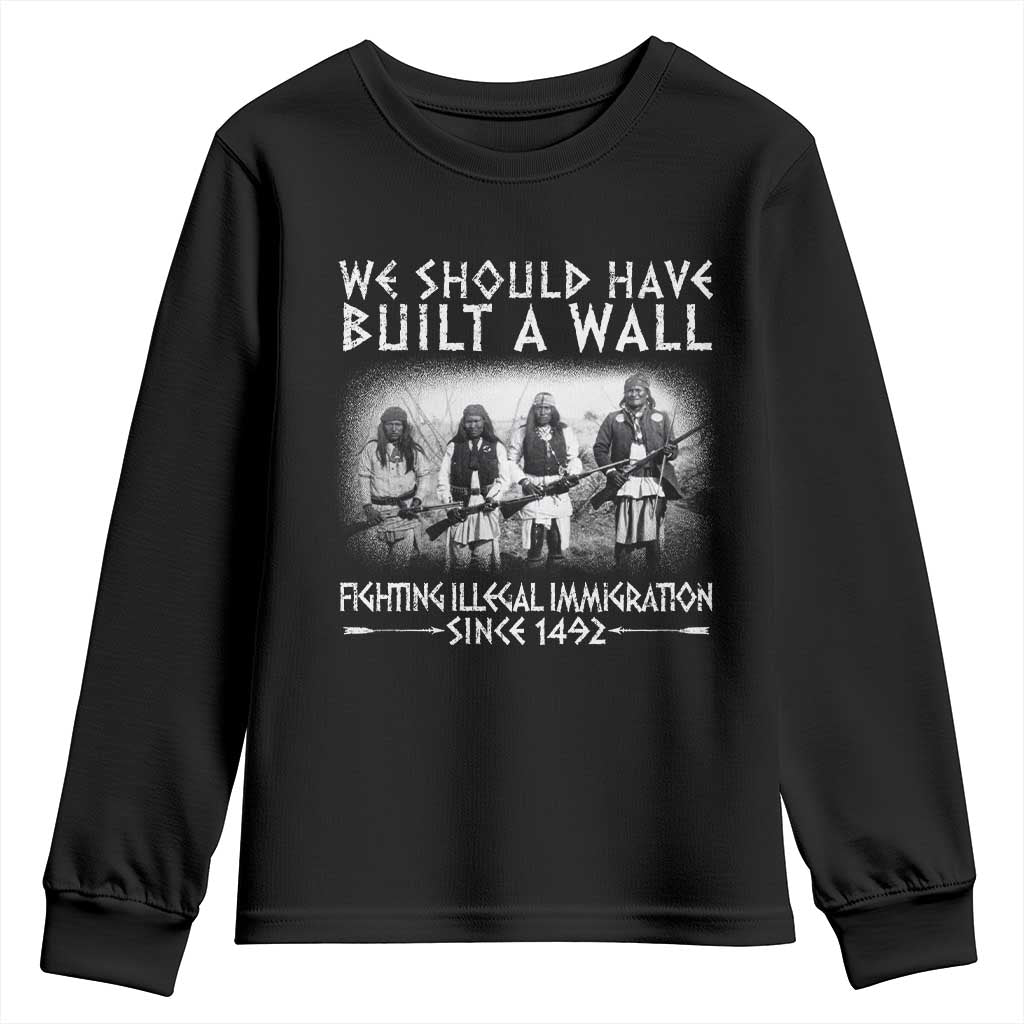 Vintage Native American Youth Sweatshirt We Should Have Built A Wall - Wonder Print Shop