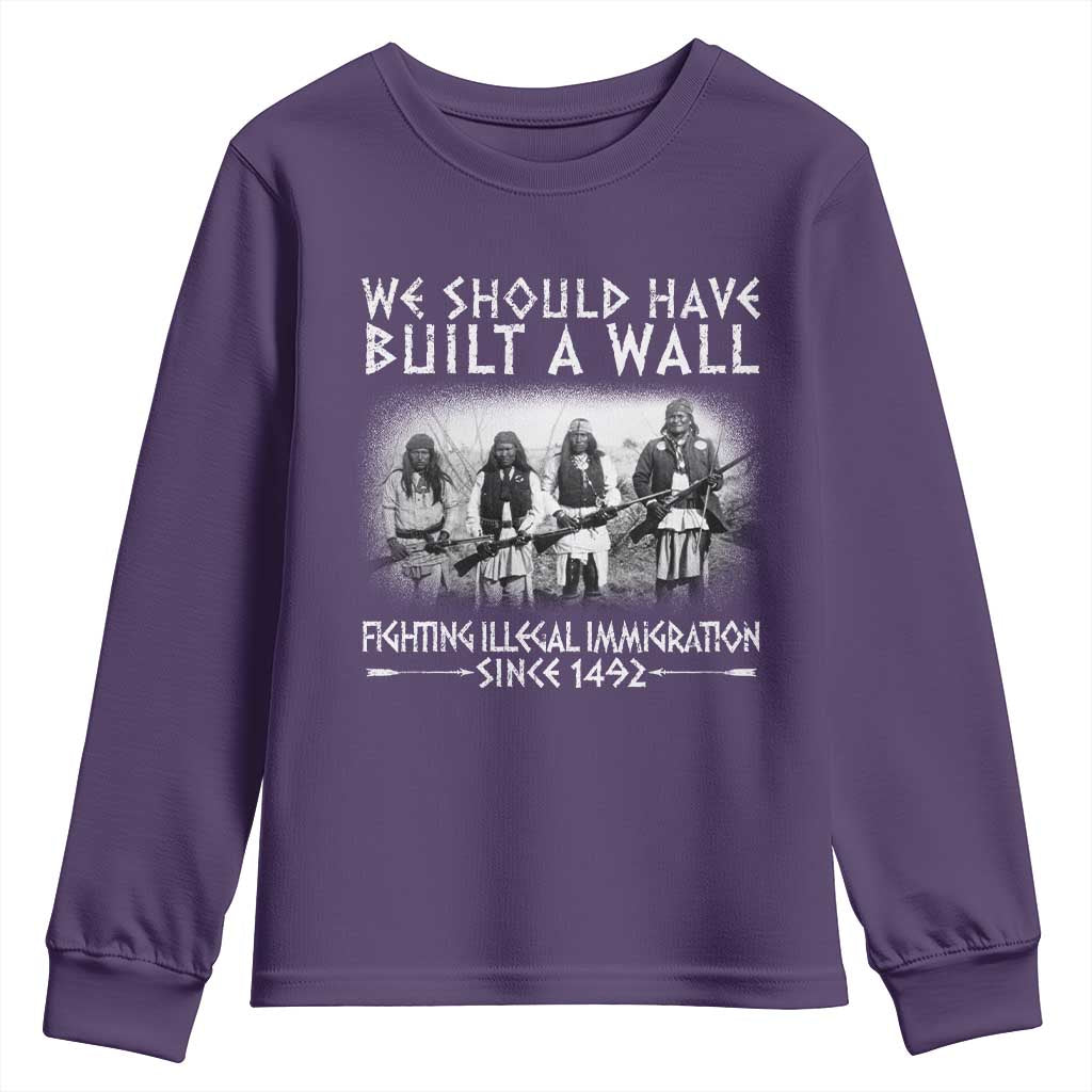 Vintage Native American Youth Sweatshirt We Should Have Built A Wall - Wonder Print Shop