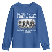 Vintage Native American Youth Sweatshirt We Should Have Built A Wall - Wonder Print Shop