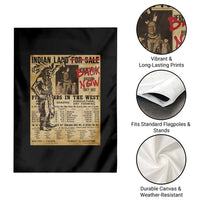 Native American Garden Flag Indian Land For Back Now