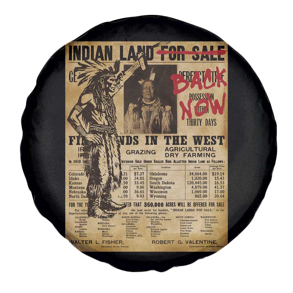 Native American Spare Tire Cover Indian Land For Back Now