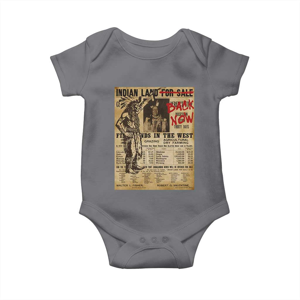 Native American Baby Onesie Indian Land For Back Now