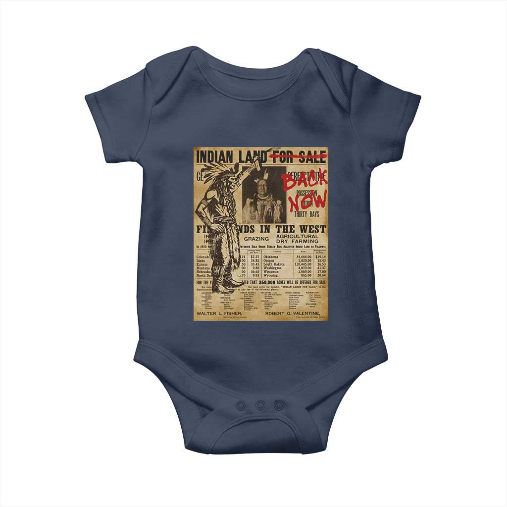 Native American Baby Onesie Indian Land For Back Now