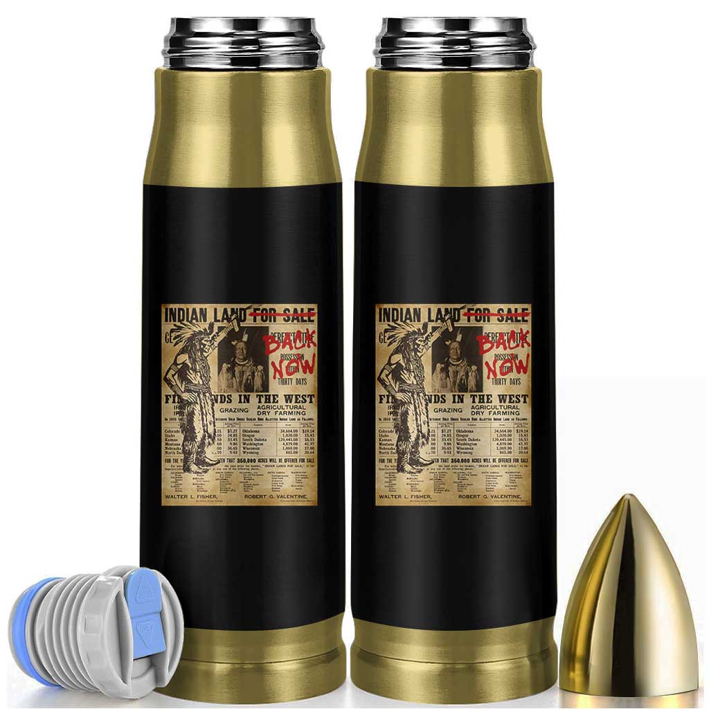 Native American Bullet Tumbler Indian Land For Back Now