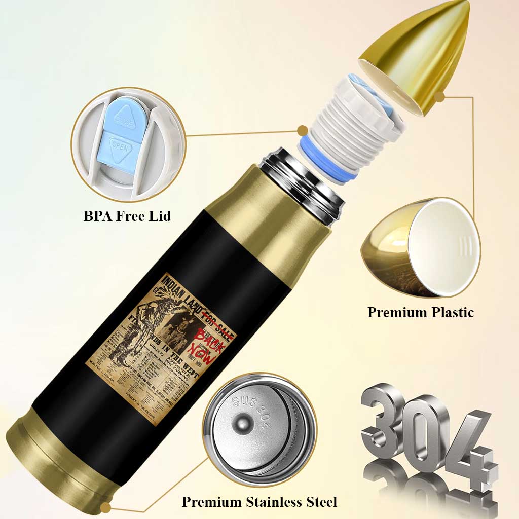 Native American Bullet Tumbler Indian Land For Back Now
