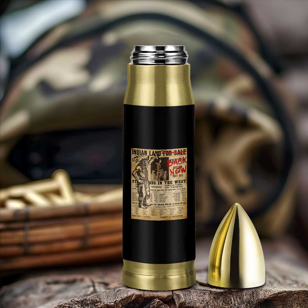 Native American Bullet Tumbler Indian Land For Back Now