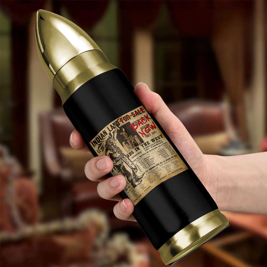 Native American Bullet Tumbler Indian Land For Back Now