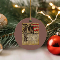 Native American Ceramic Ornament Indian Land For Back Now