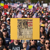 Native American Protest Sign Indian Land For Back Now