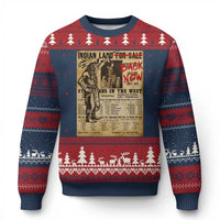 Native American Ugly Christmas Sweater Indian Land For Back Now