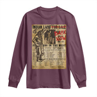 Native American Long Sleeve Shirt Indian Land For Back Now