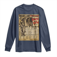Native American Long Sleeve Shirt Indian Land For Back Now