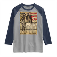 Native American Raglan Shirt Indian Land For Back Now