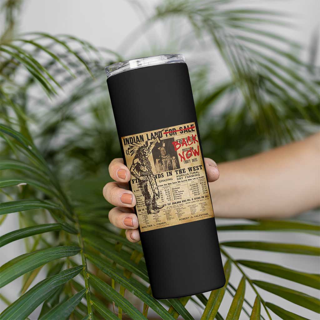 Native American Skinny Tumbler Indian Land For Back Now