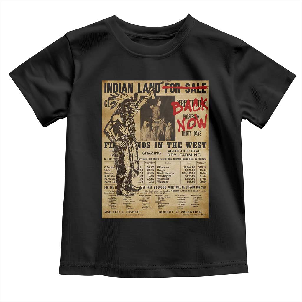 Native American Toddler T Shirt Indian Land For Back Now