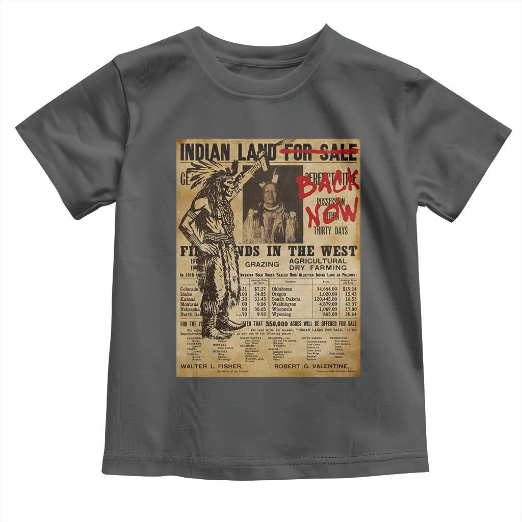 Native American Toddler T Shirt Indian Land For Back Now
